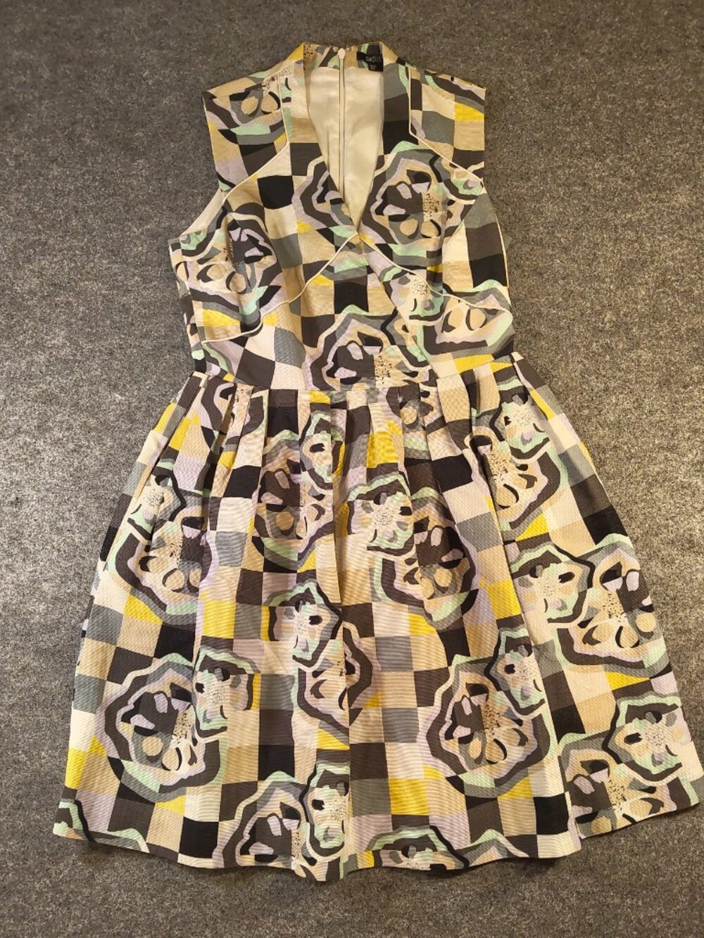 RAOUL Geometric Floral Sleeveless Dress – Size 4